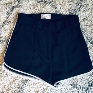 Black and White High Waisted Shorts